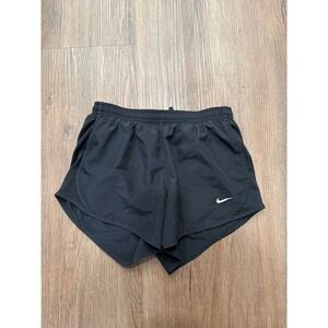 Nike Womens Dri-FIT Running Shorts Black Athletic Gym Workout Size Medium